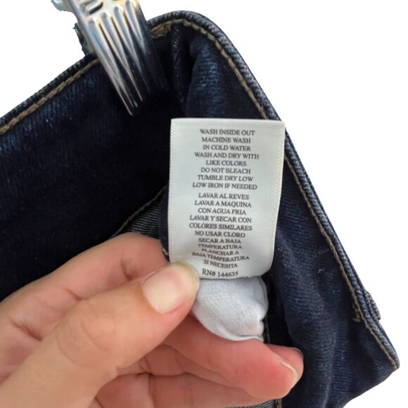 KanCan Mid Rise Super Flare Dark Wash Denim Jeans Sz 25 Blue Y2K - Picture 10 of 15